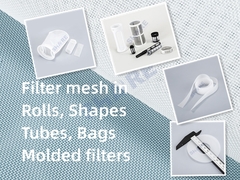 Nylon & Polyester Filter Mesh in Rolls, Sheets, Shapes, Bags and Moulded Filters
